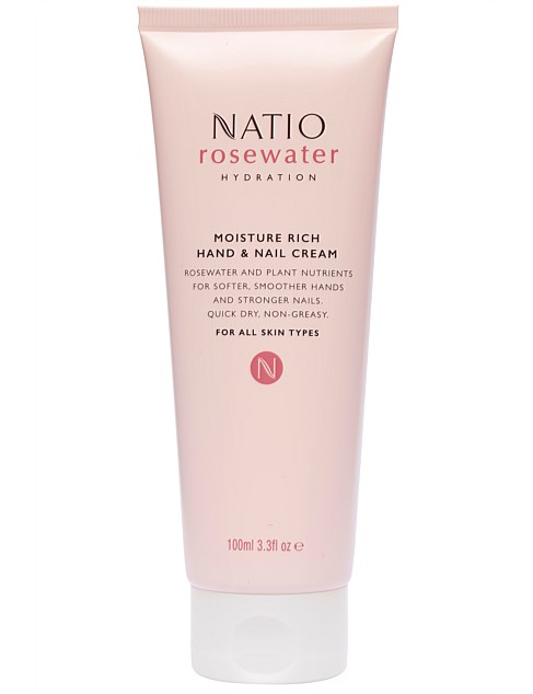 Rosewater Hydration Moisture Rich Hand & Nail Cream 100ml