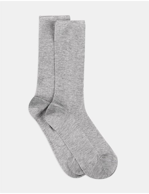 women's rib midi sock