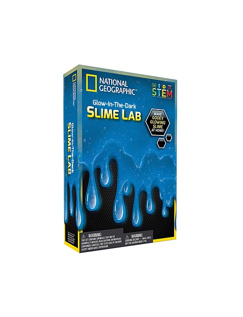 National Geographic Glow InThe Dark Slime Lab Blue