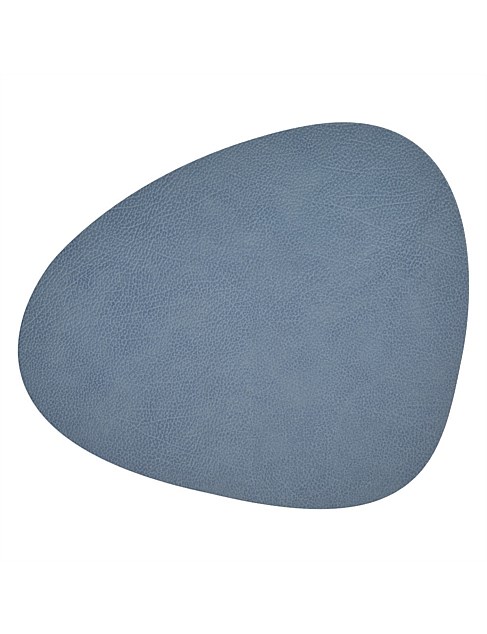 TABLE MAT HIPPO LIGHT BLUE CURVE L 37X44CM