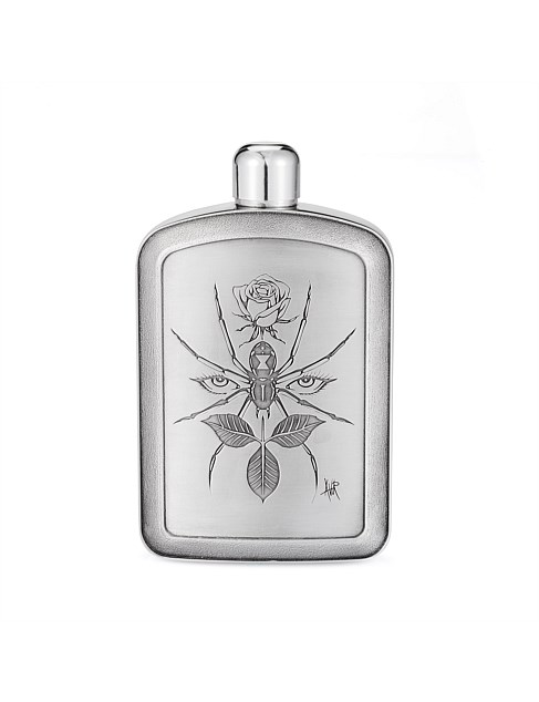 Limited Edition Vu Noir Spider Hip Flask 15CL