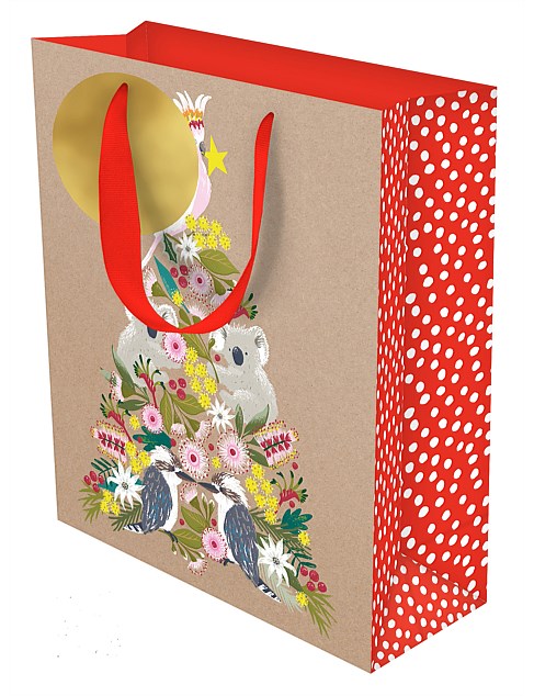 AUSTRALIANA CHRISTMAS TREE MEDIUM GIFT BAG