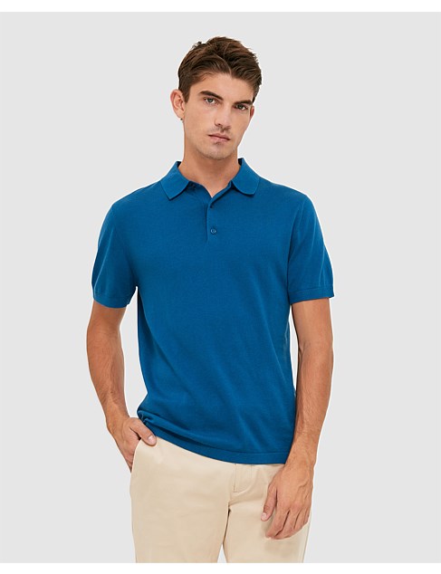 Miramar Cotton Wool Knit Polo