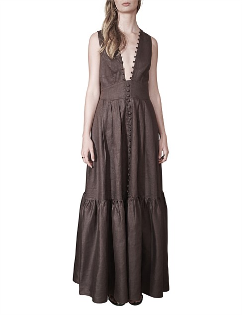 Marion Linen Maxi Dress