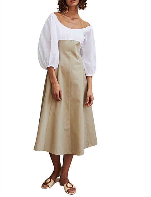 Apartment Clothing Linen/Cotton Drill Dress