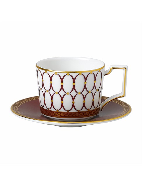 Renaissance Red Espresso Cup & Saucer 70ml