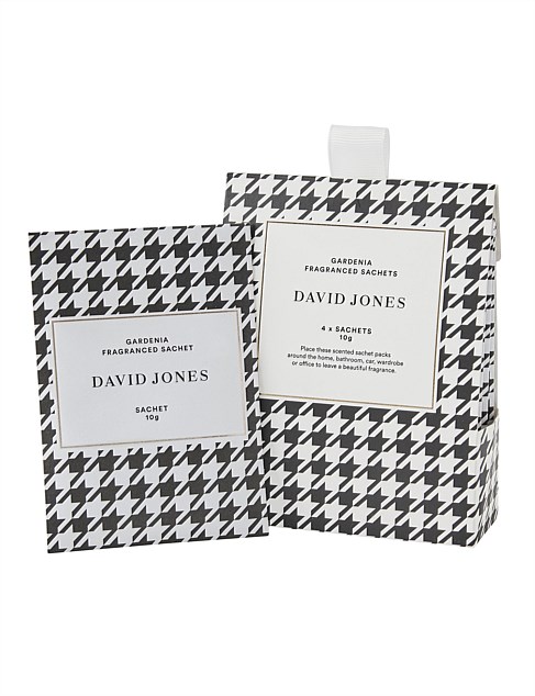 HOUNDSTOOTH MINI SCENTED SACHETS 4PK