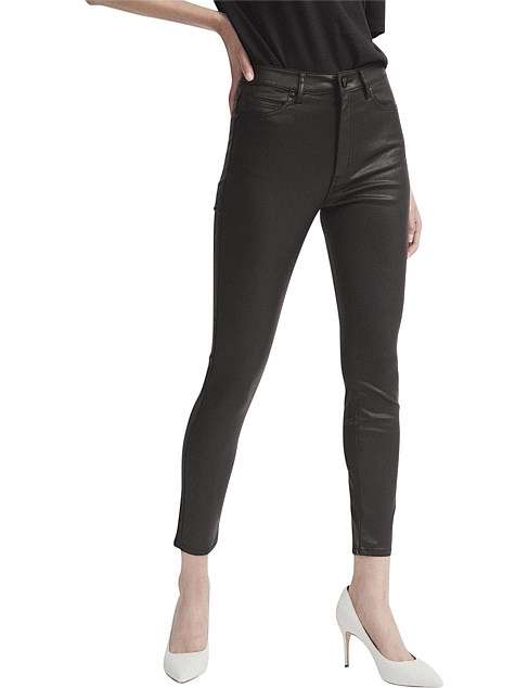 coated jeans womens