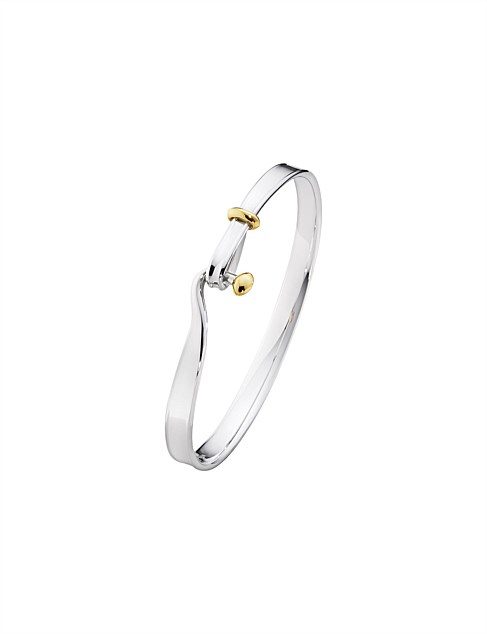 TORUN SILVER AND GOLD BANGLE SMALL