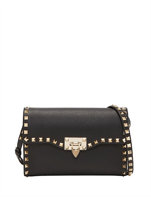 ROCKSTUD SMALL SHOULDER BAG GOLD STUDS