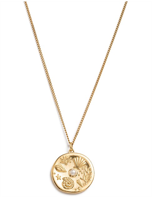 BY THE SEA COIN NECKLACE