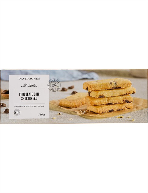 DAVID JONES CHOCOLATE CHIP SHORTBREAD