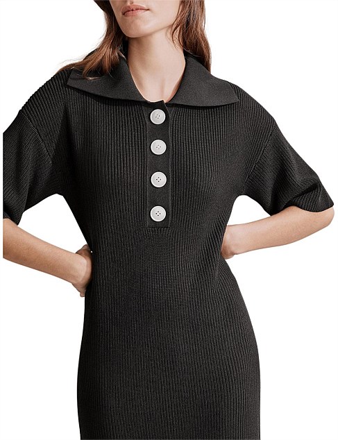 Knit Polo Dress