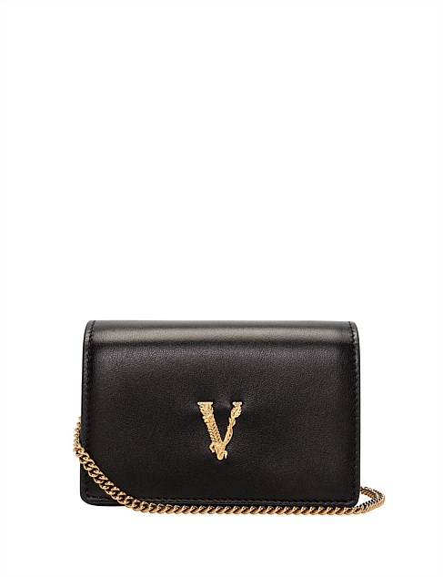 V LOGO MINI BAG VITELLO