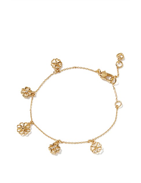 SPADE FLORAL CHARM BRACELET