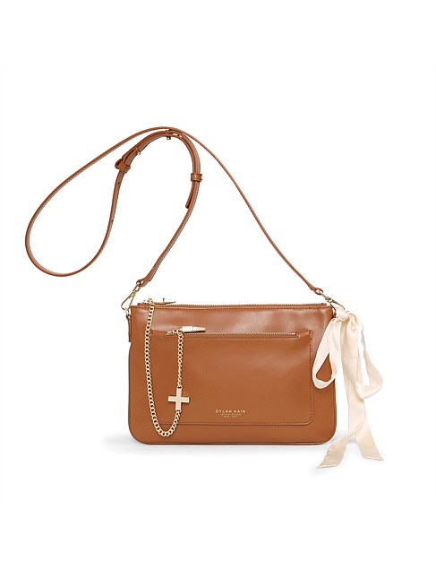 tan designer crossbody