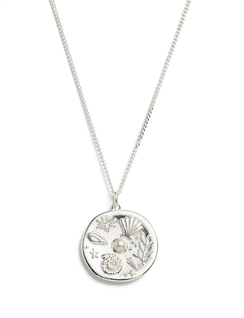 BY THE SEA COIN NECKLACE