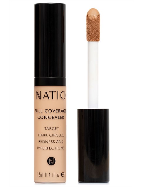 Natio Full Coverage Concealer Dark Medium 12ml