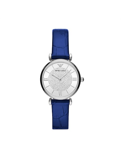 Blue Analogue Watch