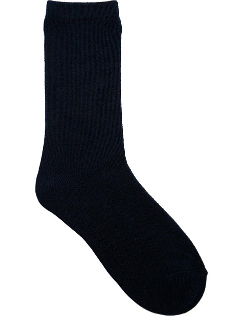 WOOL PLAIN CREW SOCK