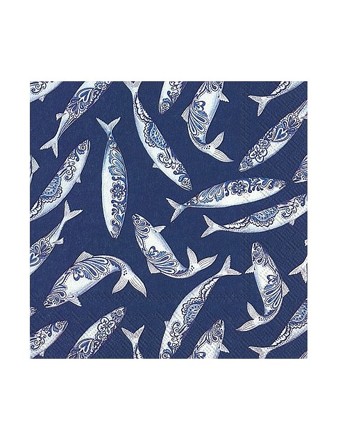 Blues - Decorative Fish Navy