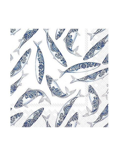 Blues - Decorative Fish White