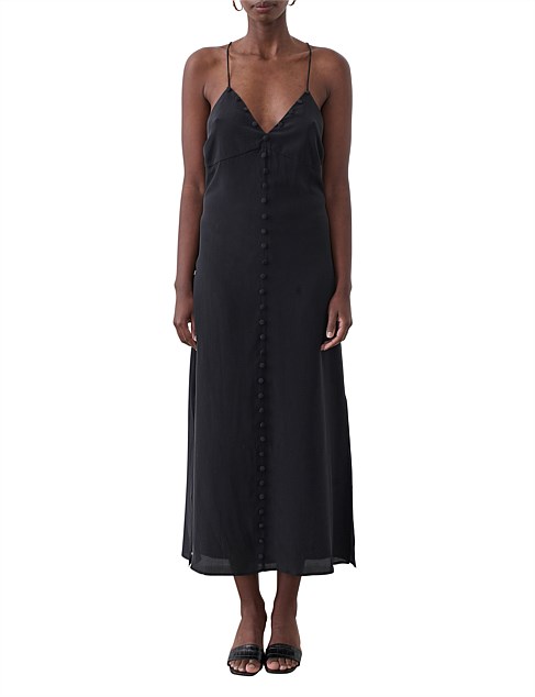 HARPER SILK MIDI SLIP DRESS