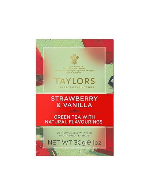 Taylors Creations Strawberry Vanilla Green Tea 20 TB 30g