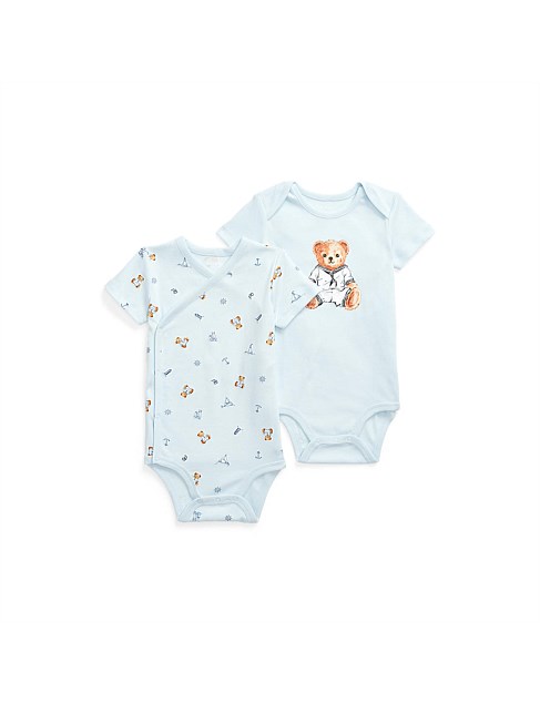 POLO BEAR PRINT 2 PIECE BODYSUIT (3-12 MONTHS)