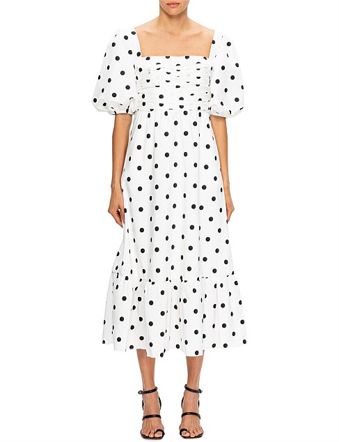 Polka Dot Midi Dress