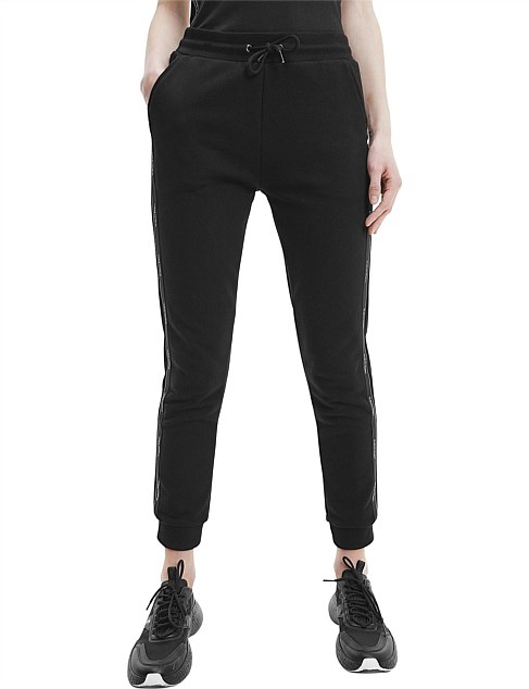 calvin klein logo tape jogger pants