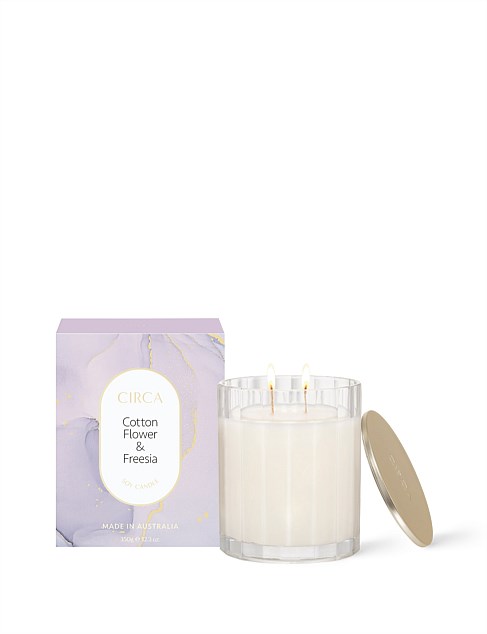 Cotton Flower & Freesia 350g Candle