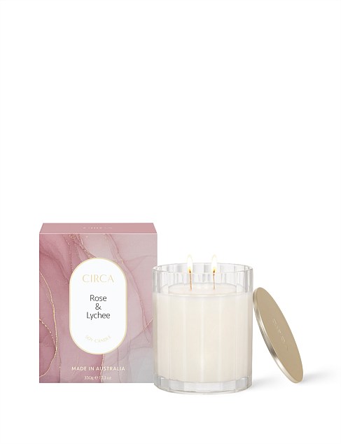 Rose & Lychee 350g Candle