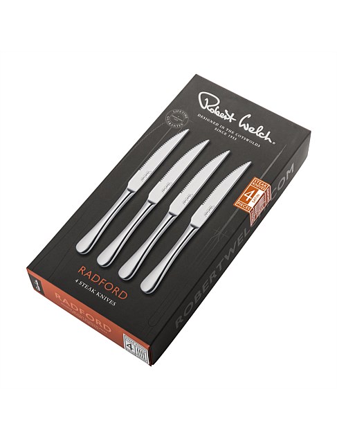 RADFORD SATIN STEAK KNIFE SET 4-PIECE SET