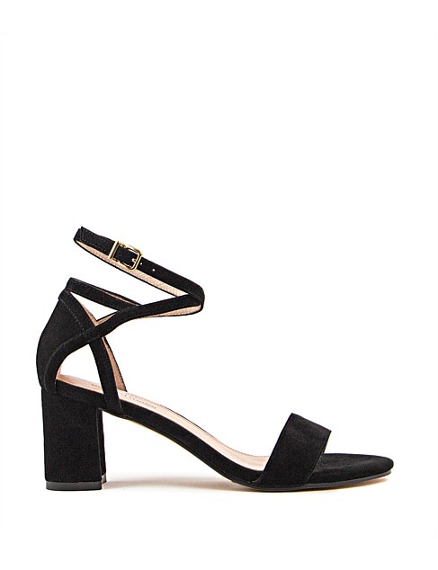 KENIA60 BLOCK HEEL SANDAL WITH HOURGLASS ANKLE WRAP