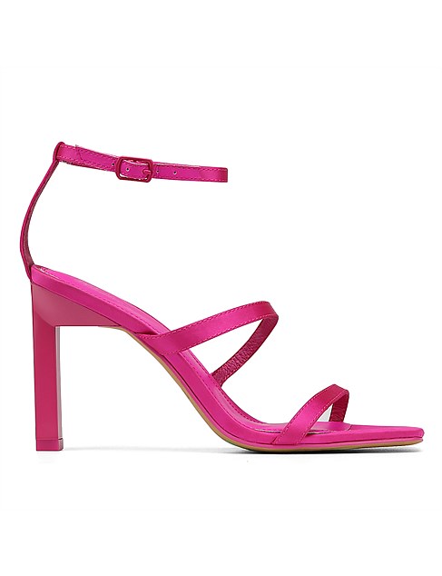 Renai Siren Pink Recycled Satin Strappy Sandal