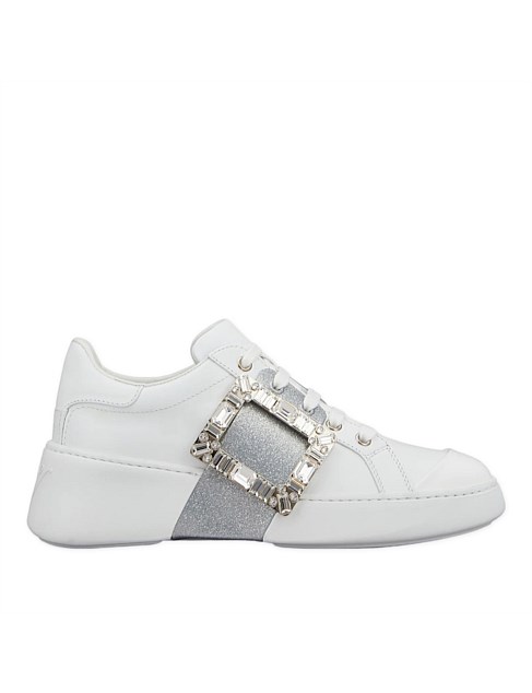 VIV SKATE GLITTER STRASS BUCKLE SNEAKERS