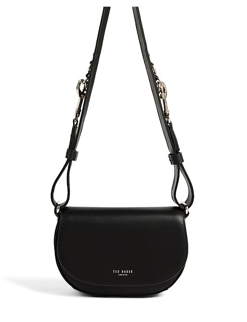 Mini Equenia Black Leather Equestrian Crossbody Bag