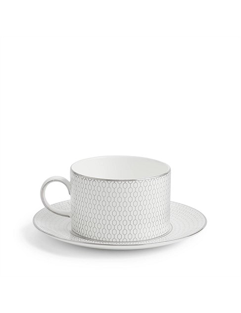 Gio Platinum Teacup & Saucer