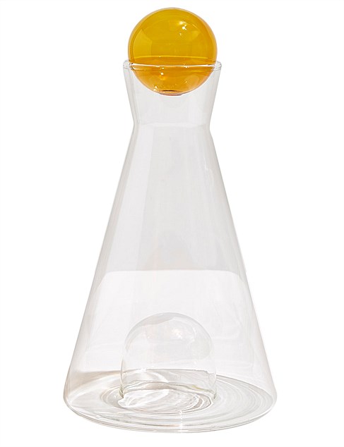 Vice Versa Carafe in Clear/Amber