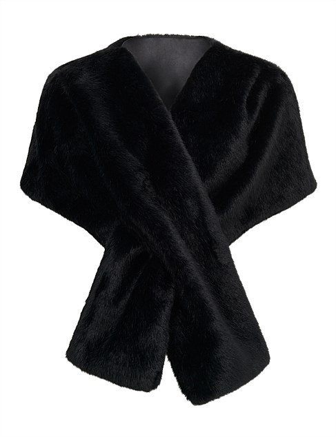 SOPHIA FAUX FUR WRAP