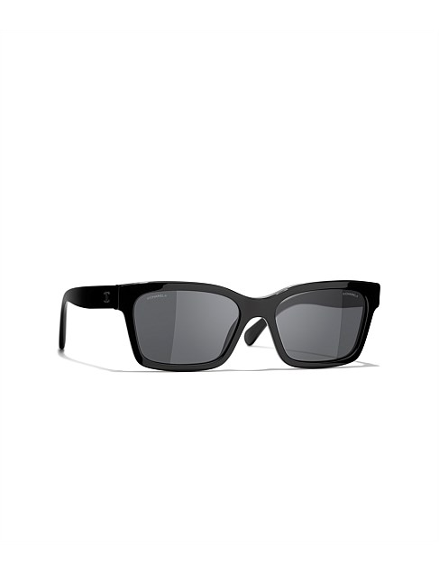 Rectangle BLACK GREY Sunglasses