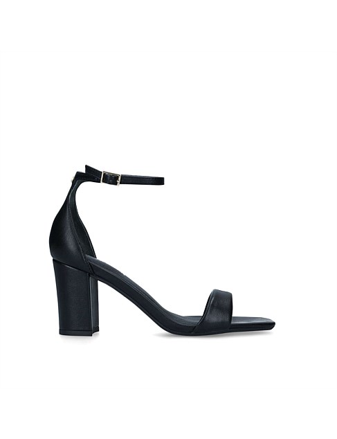 SECOND SKIN SANDAL BLACK SYNTHETIC DRESS SANDALS