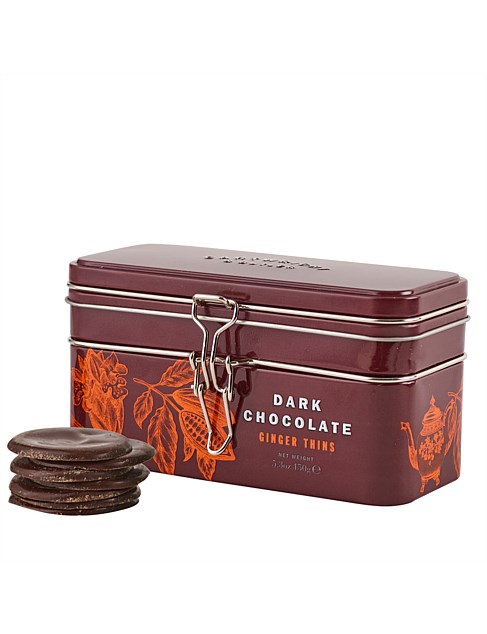 DARK CHOCOLATE GINGER THINS 150G