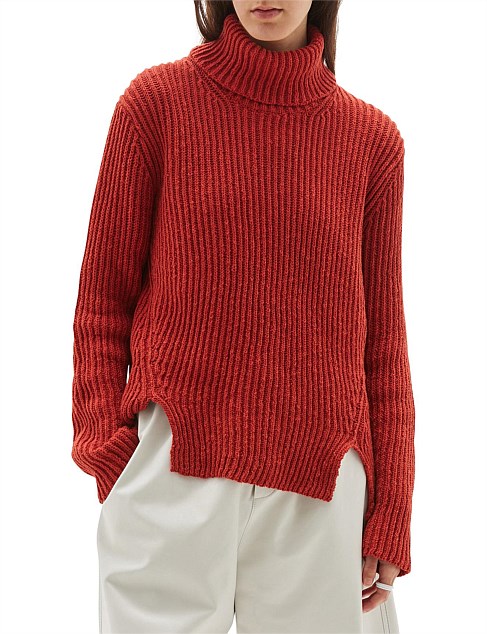 Cotton Linen Turtleneck Knit