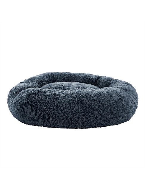 Pet Bed Dog Cat Calming Bed Lrg 90cm Dark Grey