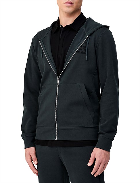 HOODED ZIP THROUGH SWEATSHIRT