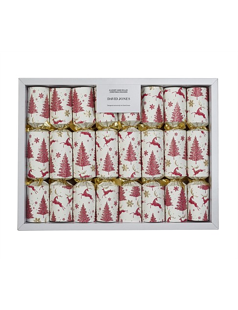 CREAM BLUSH GLITTER TREES SET OF 8