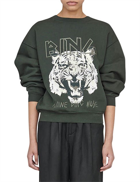 Tiger Sweatshirt Forest Green