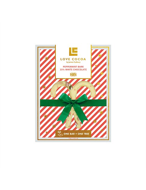 PEPPERMINT WHITE CHOCOLATE BAR 75G